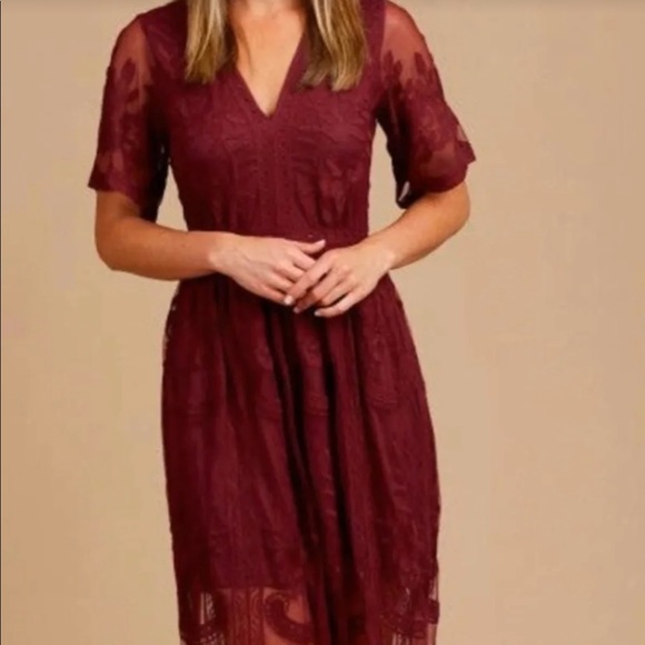 Altar'd State Dresses & Skirts - Altard State Sheer/Lace Maxi Dress